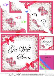 Tartan Get Well Soon Wavy Corner