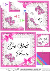 Tartan Get Well Soon Wavy Corner