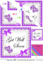 Tartan Get Well Soon Wavy Corner