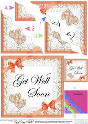 Tartan Get Well Soon Wavy Corner