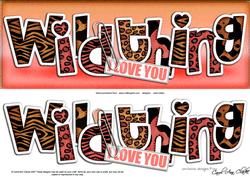 Large Dl Wild Thing Quick Card with 3D Decoupage