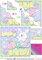 Hoppy Easter Grampy Bunny Boy Felties Wavy Corner