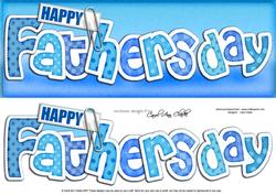 Large Dl Fathers Day Felties Quick Card with 3D Decoupage