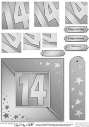 14th Metallic Age Quick Card with Twisted Pyramage