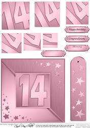 14th Metallic Age Quick Card with Twisted Pyramage