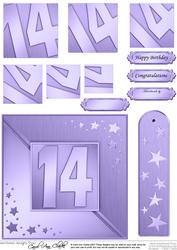 14th Metallic Age Quick Card with Twisted Pyramage