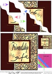 Fun and Funky Animal Print Wavy Corner Side Stacker Topper