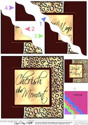 Fun and Funky Animal Print Wavy Corner Side Stacker Topper