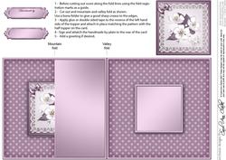 Apple Blossom No-hole Fold Back Card