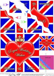 Royal Wedding Wavy Corner Side Stacker Topper