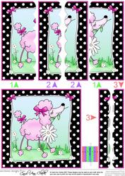Cute Poodle Scallop Edge Side Stacker