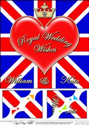 8 x 8 Royal Wedding Scalloped Corner Topper