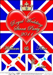 8 x 8 Royal Wedding Scalloped Corner Topper