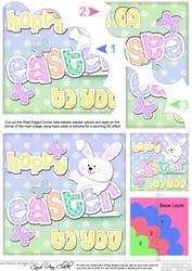 Hoppy Easter to You Easter Bunny Boy Felties Shell Corner