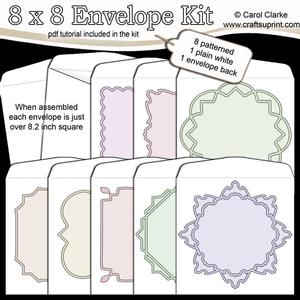 Pastel 8 x 8 Envelope Kit