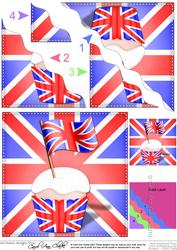 Flying the Flag Uk Wavy Corner Side Stacker Topper