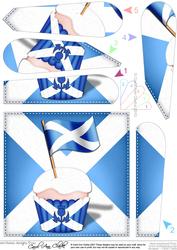 Flying the Flag Scotland Fan Pyramage Topper