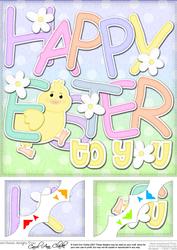 8x8 Happy Easter to You Easter Chick Felties