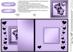 Elegant Boudoir No-hole Fold Back Card