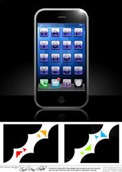 8 x 8 Smart Phone Scalloped Corner Topper