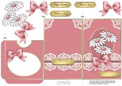 Daisies and Lace Lottery Wallet Card