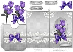 Roses and Lace Lottery Wallet Card