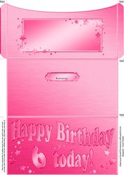 6th Birthday Metallic Age Money or Gift Wallet and Card