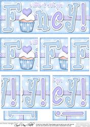 Dl Cupcake Fancy Felties Side Stacker Topper
