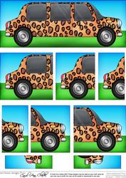 Dl Leopardskin Stretch Limousine with Side Stacker Topper