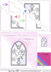 Baptism Wavy Corner Side Stacker Topper