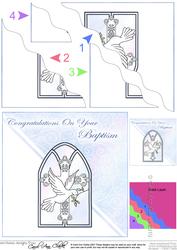 Baptism Wavy Corner Side Stacker Topper