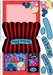 The Little Toy Shop Shaped Card Decoupage N Greetings