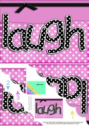 A5 Polka Dot Laugh Scallop Corner Side Stacker Topper