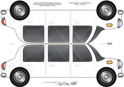 Large Dl Stretch Limo Shaped Card