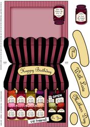 The Little Jam Shop Shaped Card Decoupage N Greetings
