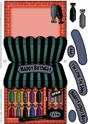 The Little Tie Shop Shaped Card Decoupage N Greetings