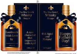 Fathers Day Whisky Bottle Shaped Card