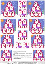 Cute Christmas Penguins - Pyramage sheet