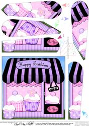 The Little Cupcake Shop Fan Pyramage Topper