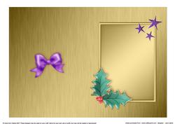 Elegant Christmas Greeting Matching Insert 5 x 7 Portrait