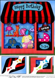 8 x 8 the Little Toy Shop Topper