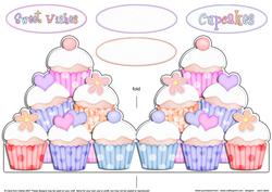Cupcakes Felties Shaped Card