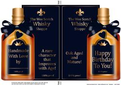 Birthday Whisky Bottle Shaped Card