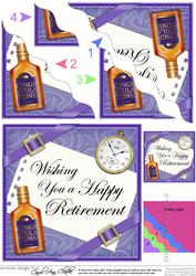 Retirement Wavy Corner Side Stacker Topper