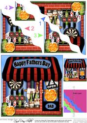 The Little Last Drop Inn Shop Fathers Day Wavy Corner Topper