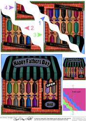 The Little Tie Shop Fathers Day Wavy Corner Topper