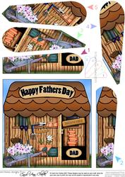 The Little Potting Shed Fathers Day Fan Pyramage Topper