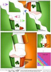 Flying the Flag Ireland Cupcake Wavy Corner Side Stacker
