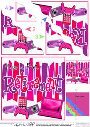 Retirement Gadgets Games N Gizmos Wavy Corner Topper