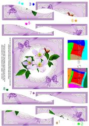 Clematis and Lace Wavy Spiral Side Stacker